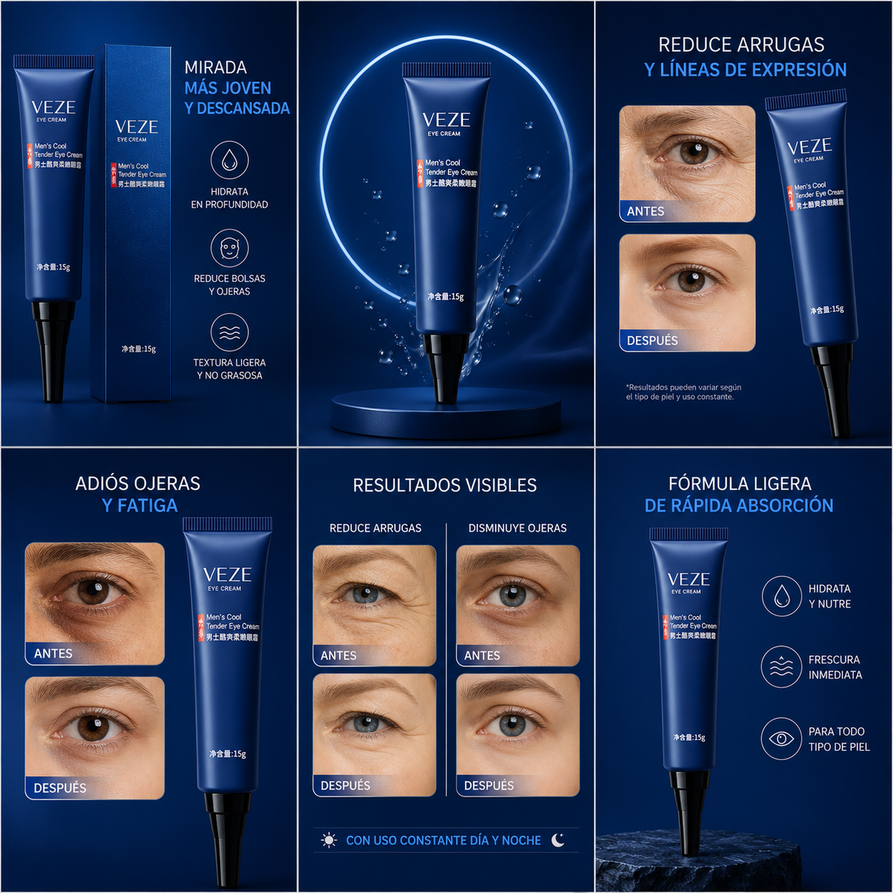 Crema Antiarrugas y Antiojeras